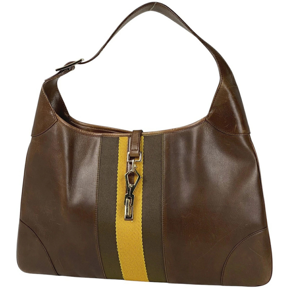 Gucci Shoulder Bag Hobo handbag leather brown